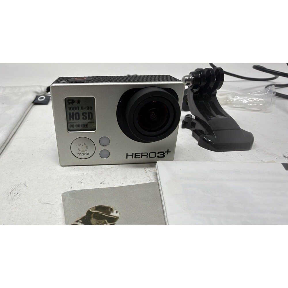 GoPro Hero 3+ Action Camera - Silver With Battery, Case, & More - Tested Works - Picture 4 of 12